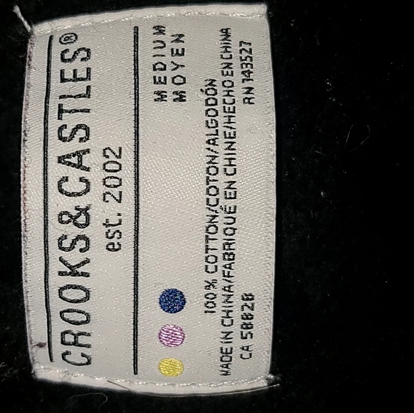 Crooks & Castles Crop Top Pullover Size M - Picture 3 of 5